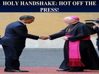 HOLY HANDSHAKE: HOT OFF THE PRESS! 