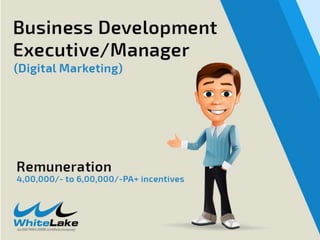 Business Development 
Executive/Manager – (Digital 
Marketing) 
 