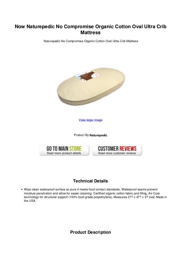 naturepedic organic cotton crib mattress