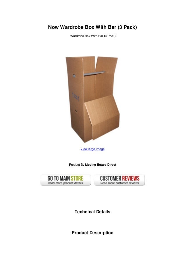 Now Wardrobe Box With Bar 3 Pack