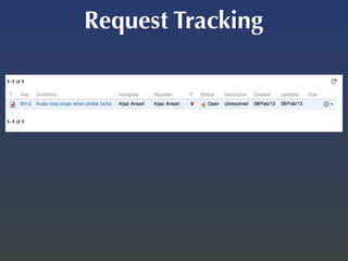 Request Tracking
 