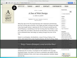http://www.alistapart.com/articles/dao/

 