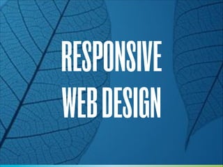 RESPONSIVE
WEB DESIGN

 