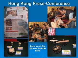 Hong Kong Press-ConferenceGovernor of Agri With HK Headline News