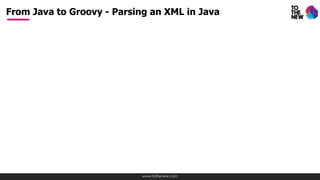 Groovy for java developers | PDF