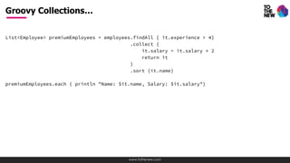 Groovy for java developers | PDF