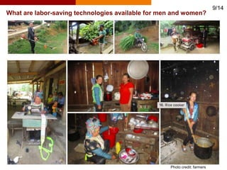Mechanization for scaling from a gender perspective