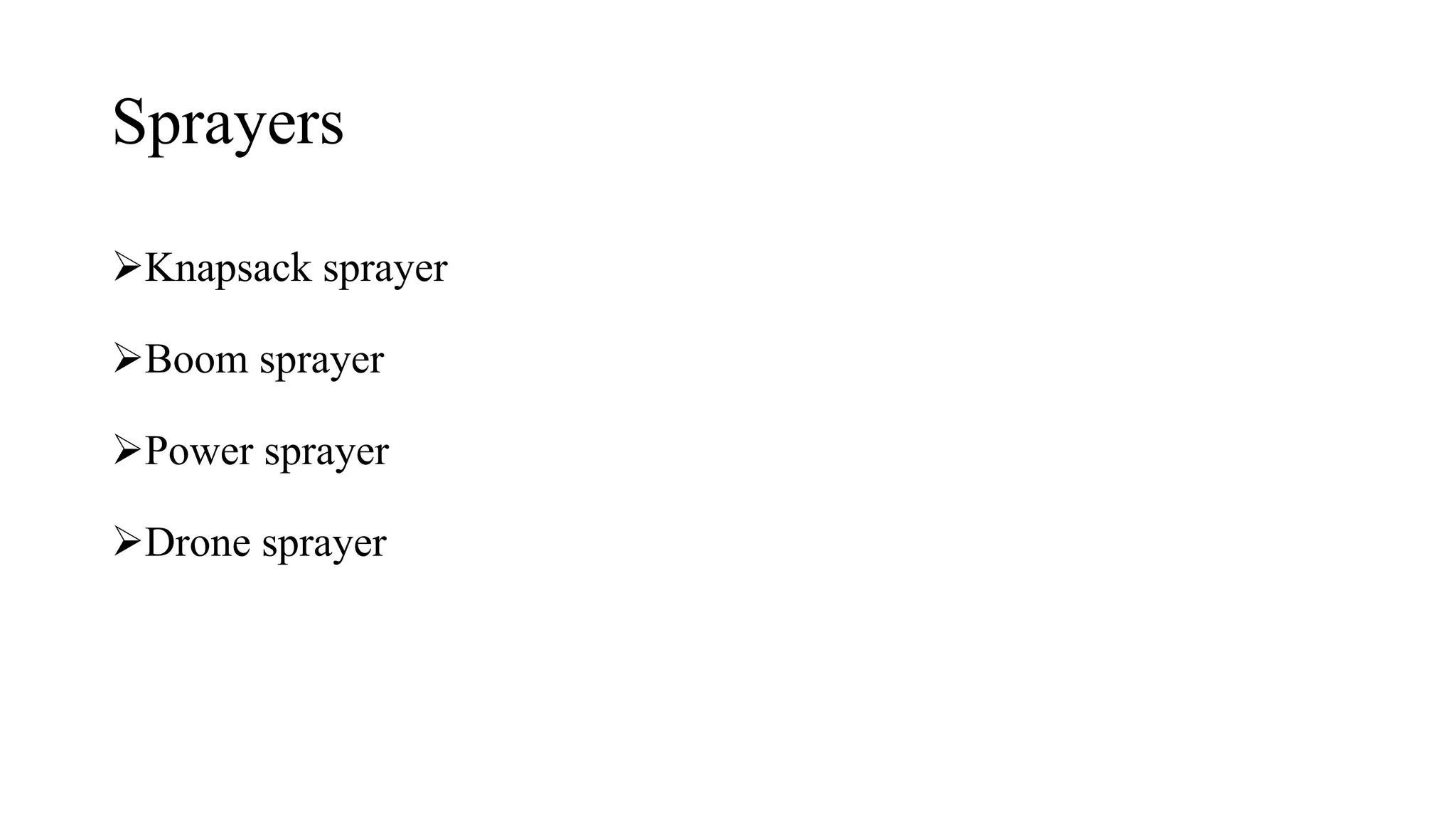 Different Sprayers Nozzles and different sprayers used to spray pesticide | PPTX