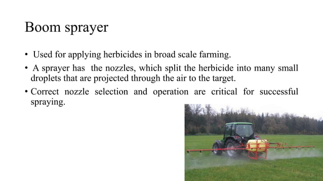 Different Sprayers Nozzles and different sprayers used to spray pesticide | PPTX