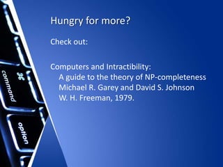 Np completeness | PPT