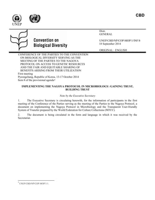Convention on Biological Diversity | PDF