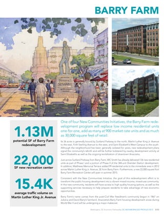 /50Washington, DC Economic Partnership DC Neighborhood Profiles 2013
One of four New Communities Initiatives, the Barry Fa...
