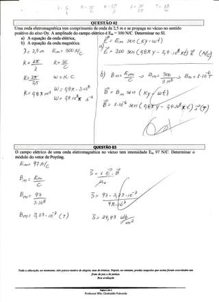 UNIP 4 Semestre -Np2 Complementos de Fisisca
