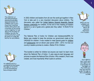 NATIONAL PLAN OF ACTION (child friendly Belize) | PDF