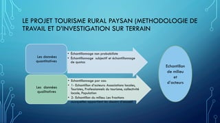 Le projet tourisme rural paysan" un modèle de gestion associatif du "commun" 