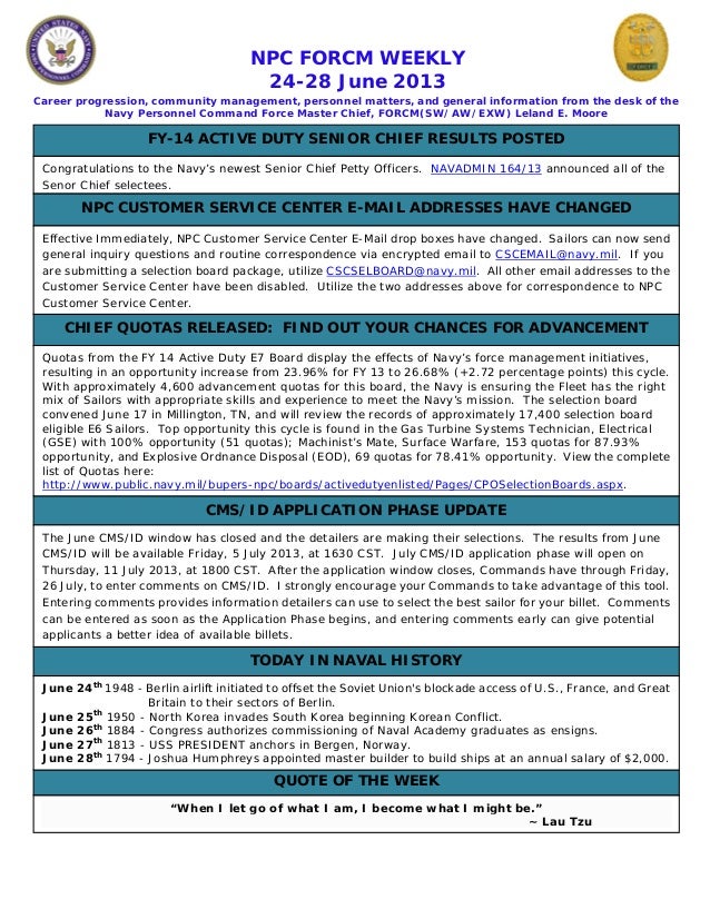 Npc Force Weekly 24 28 June 2013