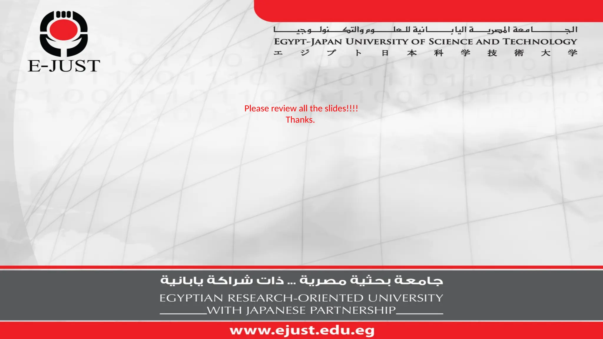 Please review all the slides!!!!
Thanks.
 