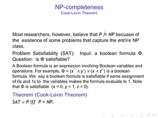 Np completeness h4 | PPT