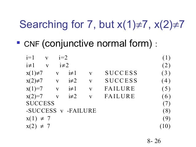 np cooks theorem conjunctive normal form example