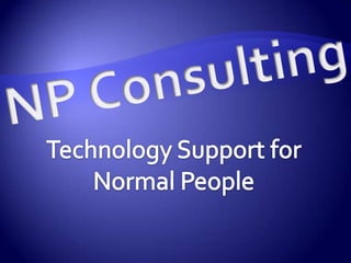 NP Consulting Technology Support for Normal People 