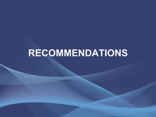 RECOMMENDATIONS 