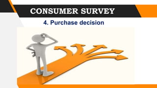 CONSUMER SURVEY
4. Purchase decision
 