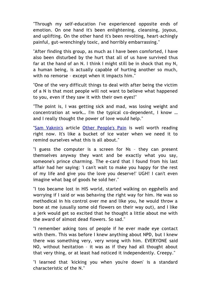 Narcissism Book Of Quotes