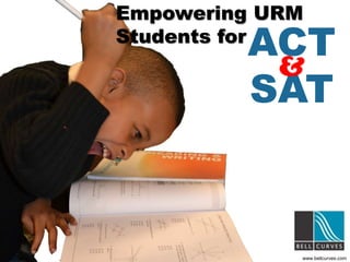 www.bellcurves.com© Bell Curves 2013
Empowering URM
Students for
ACT
SAT
&
 