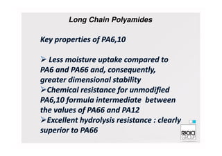 Long Chain Polyamides
 