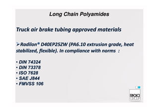 Long Chain Polyamides
 