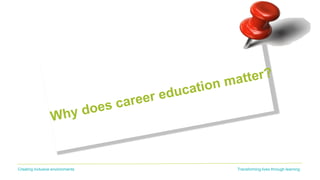 Transforming lives through learningCreating inclusive environments
 