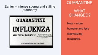 AUSTRALIA’S QUARANTINE
AMENDMENT BILL (2003)
People ordered to be quarantined in Australia on health
grounds will have the...