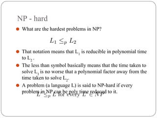 np hard, np complete, polynomial and non polynomial | PDF