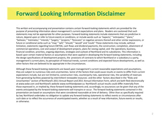 Project Look Back Look Forward Project Statement Example Northland Power Investor Presentation | PDF