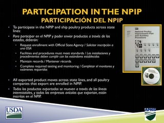 National Poultry Improvement Plan Overview | PPT