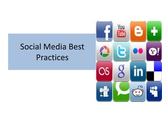 Social Media Best
    Practices
                    Image Area
 