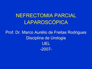 NEFRECTOMIA   PARCIAL LAPAROSCÓPICA ,[object Object],[object Object],[object Object],[object Object]