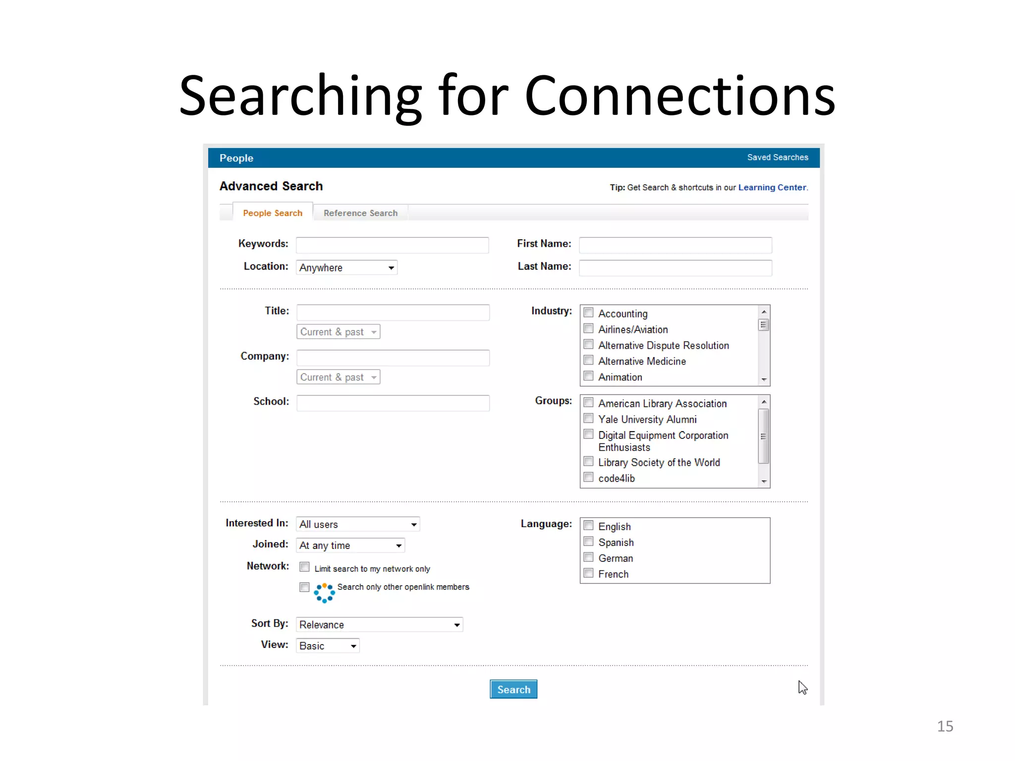 Social Networking for Adults