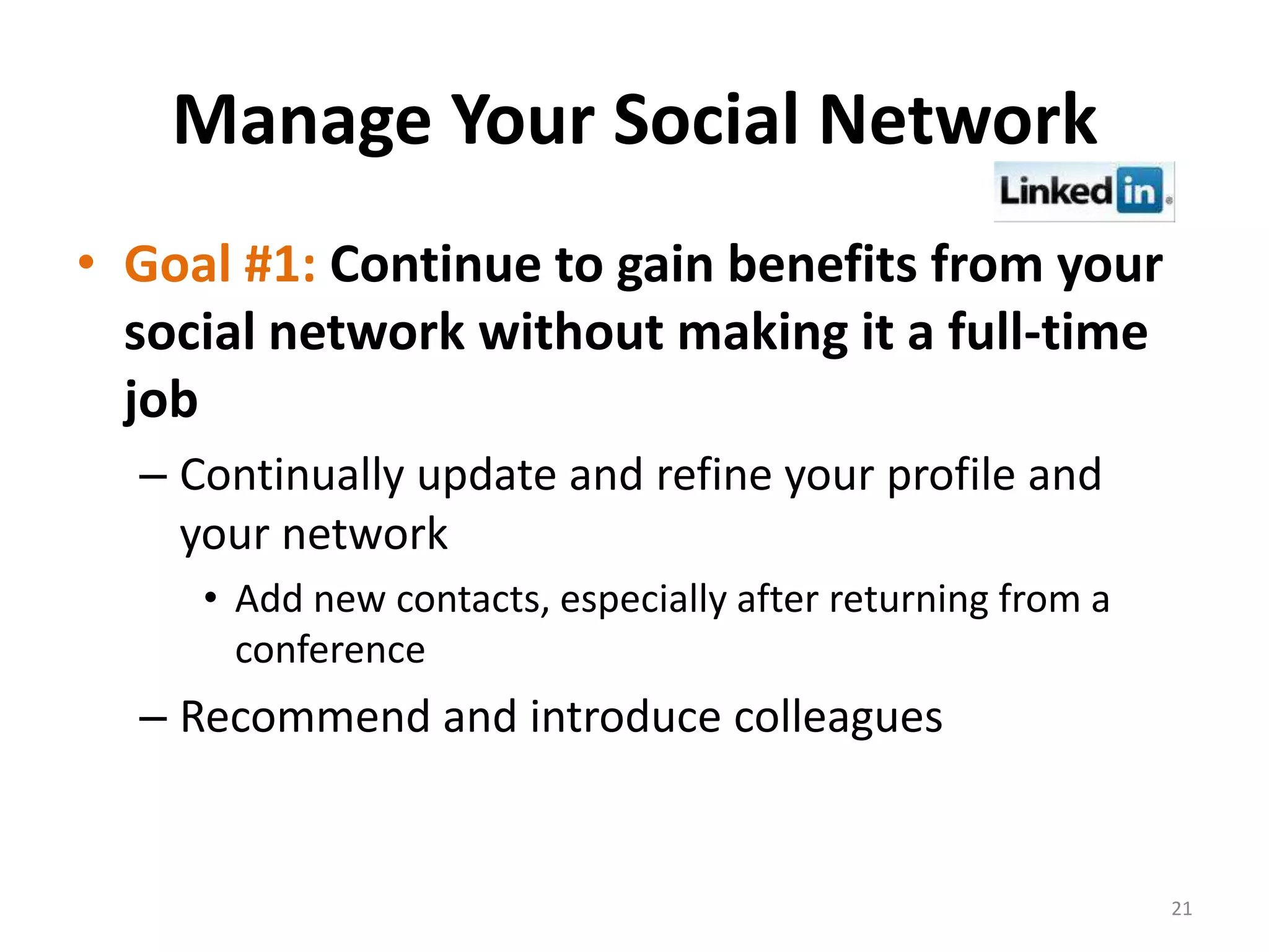 Social Networking for Adults