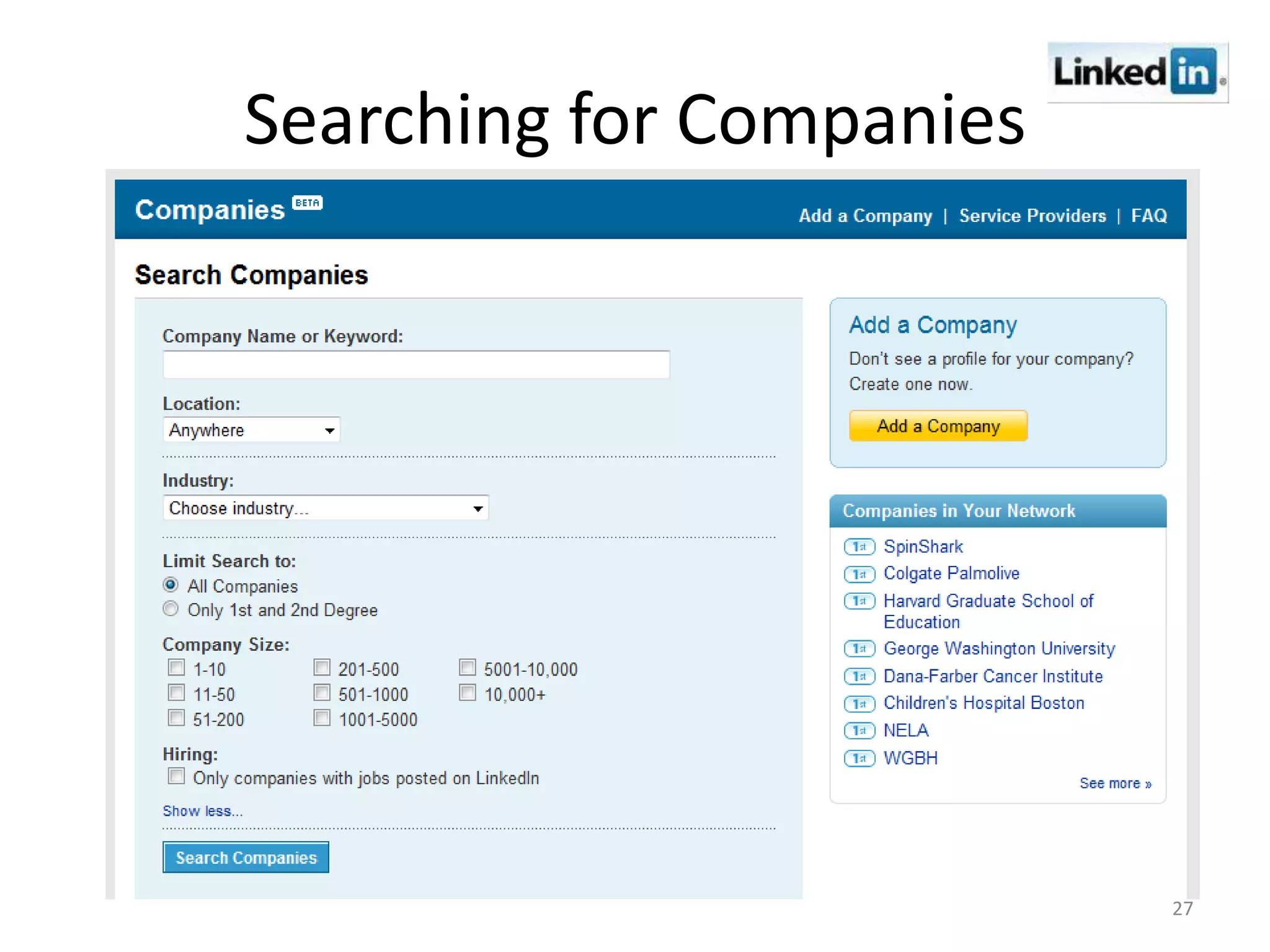 Social Networking for Adults