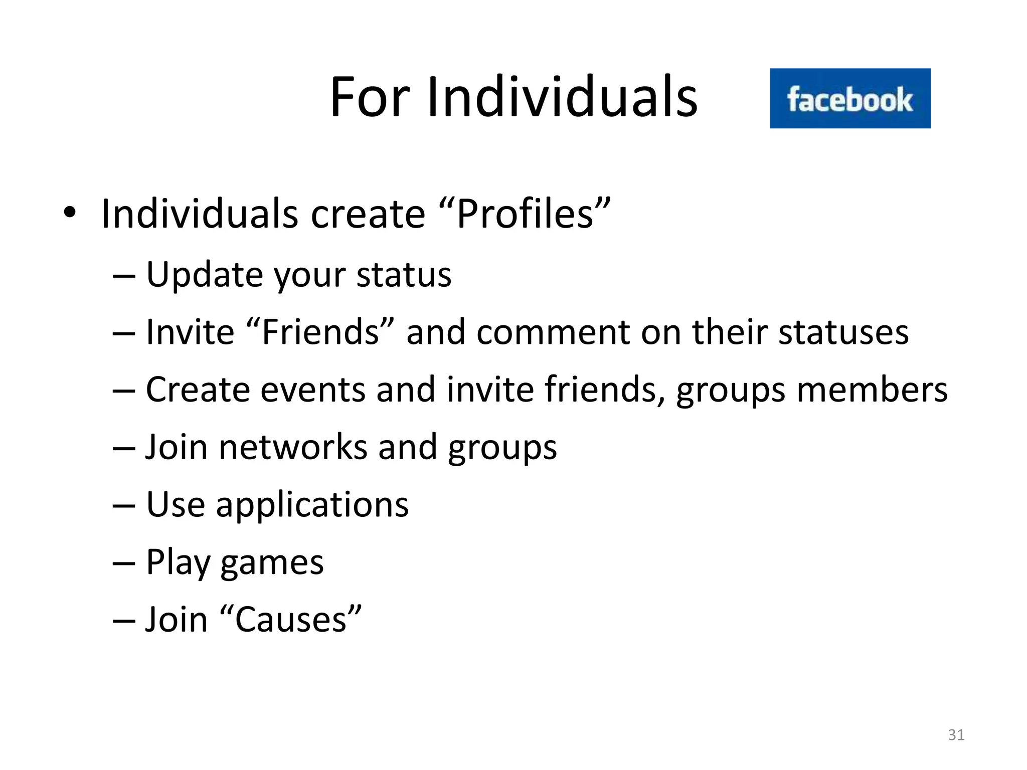 Social Networking for Adults
