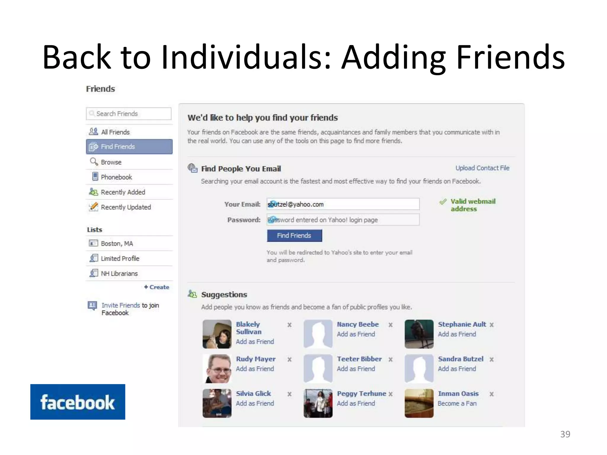 Social Networking for Adults