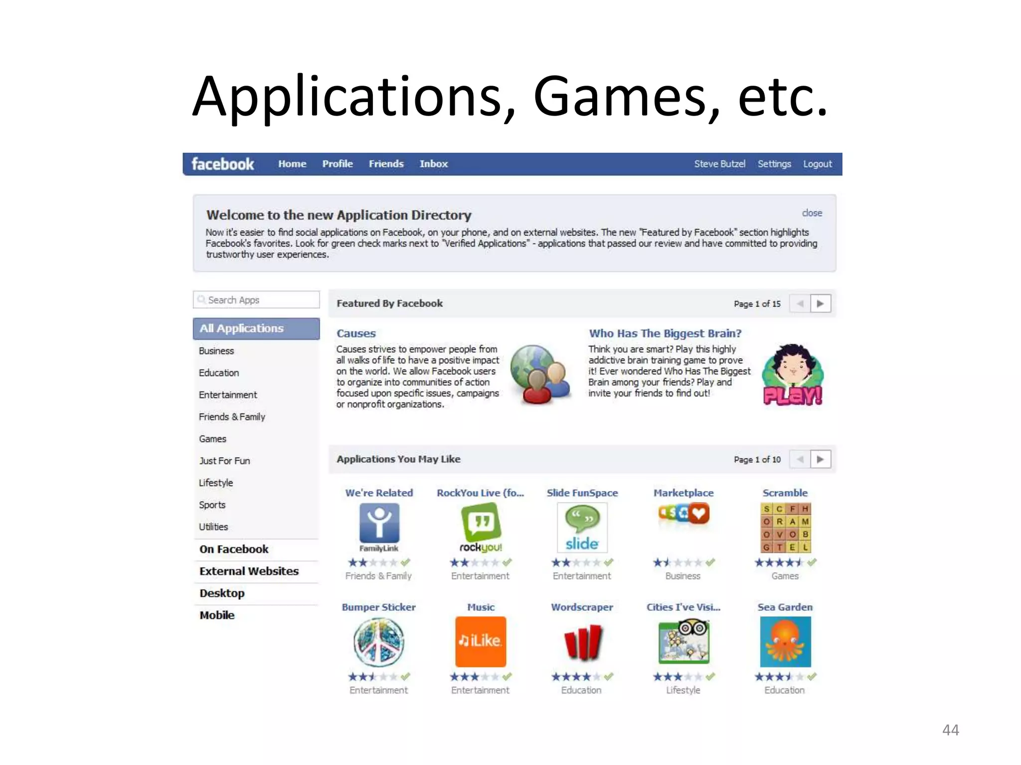 Social Networking for Adults