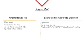 Encryption And Decryption Using AES Algorithm | PPT