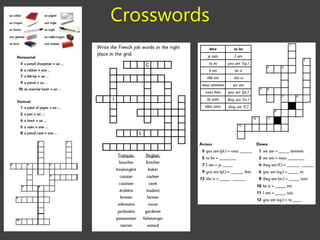 Crosswords
 