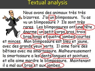 Textual analysis
 