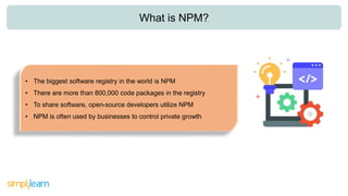 Node Package Manager Tutorial | NPM Tutorial for Beginners | Express JS ...