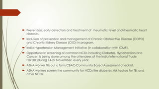 National Program for Prevention and Control of Non Communicable ...