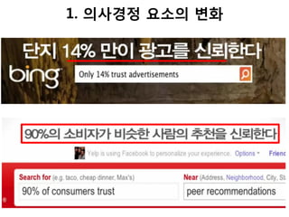 1. 의사경정 요소의 변화
 