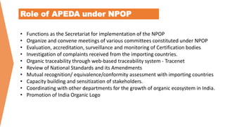 Npop Structure OPERATIONAL STRUCTURE OF NATIONAL PROGRAMME FOR ORGANIC PRODUCTION | PDF